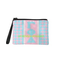 Porte-monnaie réutilisable Gamma Phi Delta Sorority, design personnalisé, vente en gros, haute qualité, pratique à transporter, sac à main