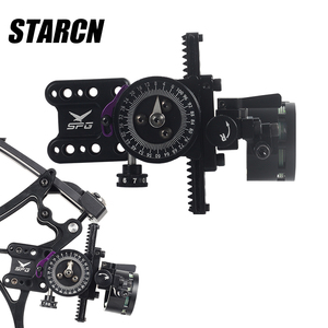 Mira de Arco Compuesto STARCN de un Solo Punto, de Aleación de Aluminio, Microajustable Vertical y Horizontal, Compatible con Lentes 4x/6x/8x - Product Image 1