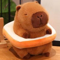 Peluches mignonnes Capybara-kun et Ours de 22 cm, jouets en peluche unisexes, animaux rechargeables, rembourrés de coton PP, animaux en peluche doux