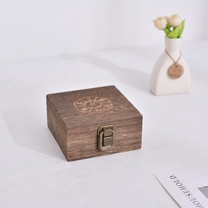 Vintage tre than lưu trữ hộp gỗ với lật khóa handmade trang sức & văn hóa chơi Quà tặng - Product Image 4