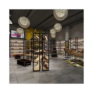 Nieuw Ontwerp Groothandel Showcase Decoratie Verlichting Schoenen Winkelcentrum Schoenenwinkel Ontwerp Kiosk