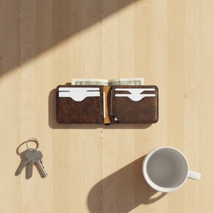 Boshiho <b>Slim</b> Minimalist RFID Blocking Full Grain Genuine Leather Vintage Purses <b>Card</b> <b>Holder</b> With Rfid Protection Mens <b>Cards</b> - Product Image 5