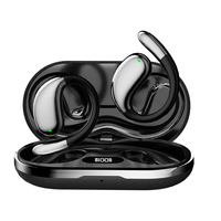 Ventes d'usine, écouteurs ouverts ultra-confortables, Bluetooth V5.4, son puissant, 16 heures d'autonomie, micros en silicone, écouteurs sans fil OWS