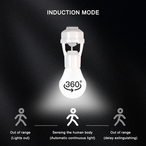 Ac110v 220V Có Thể Điều Chỉnh E27 Thông Minh Đèn Bóng Đèn Chủ PIR Cảm Biến Chuyển Động Tự Động On/Off Vít Dip Mã Cảm Biến Chuyển Động Đèn Chủ - Product Image 3