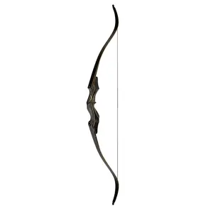 Ordine OEM tiro con l'arco Bowhunting arco in legno 60 "lunghezza dell'arco Riser e arti laminati archi da caccia ricurvi