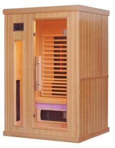 Moderne Villa Infrarot Innen sauna 2 Personen Zimmer mit Massivholz schrank und Keramik heizung - Product Image 1