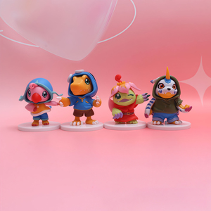 H5.5-8CM 8 piezas=1 set Mini Figuras de Acción de <span class=keywords><strong>Agumon</strong></span>, Monstruos de Batalla Digitales, Adornos para Tartas para Máquinas de Garras - Product Image 2