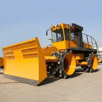 Compacteur de déchets lourds de 23 tonnes et 200 CV, machine à compacter les déchets solides municipaux