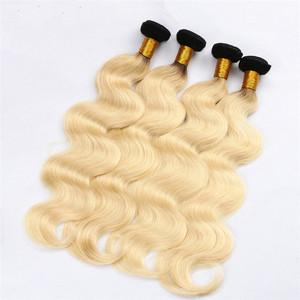 Paquete de Cabello Brasileño Remy 1B/613 con Cierre, Rubio con Raíces Negras para Tejido - Product Image 6