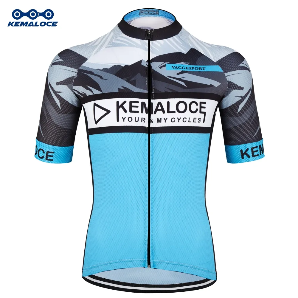 Sky Pro Cycling Team Wear,Light Blue Cycling Jersey,Men Coolmax Bicycle Jersey Custom Design Bike Top