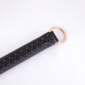 Macaron en cuir véritable feuille de saule fouet long jouets sexuels pour adultes pour couples BDSM Bondage Gear flirtant et giflant - Product Image 4