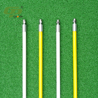 Bâtons de drapeau de Golf de haute qualité, 2 pièces, avec trou de coupe, pôle Standard et socle de gobelets verts, pour Course de Golf et cour