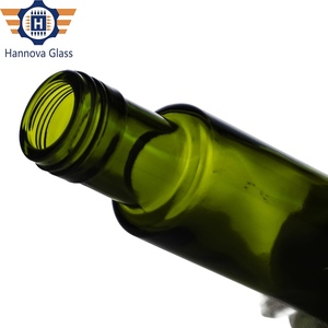 לספק 100 מ "ל כהה ירוק עגול זכוכית בישול בקבוק שמן זית עם כובע בורג ענבר ירוק בקבוק עגול קטן - Product Image 6