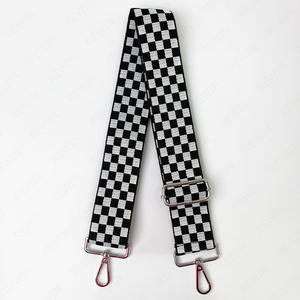REWIN Trendy regolabile Crossbody Nylon Canvas Bag Strap Belt Colorful Woven Checkerboard reticolo borsa sostituzione della cinghia della chitarra - Product Image 6