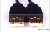 Cable USB 2,0 de alta velocidad AM a AM para computadora y cámara, blindaje trenzado de chaqueta de PVC