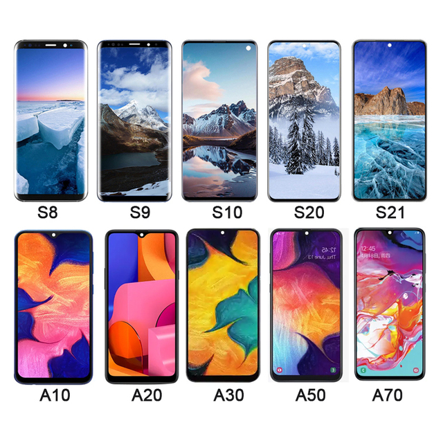 Lcd Touch Screen Display for Samsung A10 A11 A31 A51 A71 S6 Edge S7 S8 Plus S9 S10 Plus S10e S20 S21 S22 Ultra