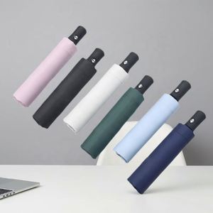 2026 Trading Product Wholesale Custom 3-Fold Silver Coated Semi-Automatic <b>Windproof</b> <b>Umbrella</b> for Travel - Product Image 1