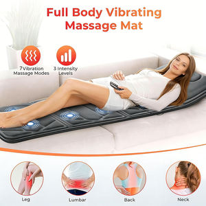 Alfombrilla de Masaje Eléctrica de Cuerpo Completo con 10 Motores Vibratorios, Calefacción Shiatsu para Cuello, Espalda, Hombros, Cintura, Piernas, Hogar, Auto, Cama, OEM, ODM - Product Image 4