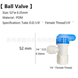 Vanne à bille pour réservoir sous pression, filetage 1/2 pouce, raccord rapide, accessoire pour purificateur d'eau - Product Image 5