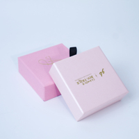 Boîte cadeau de luxe avec tiroir, logo personnalisé, en papier rigide, insert en velours et mousse, pour collier, bague, boucles d'oreilles, lamination mate, éponge, 100 pièces