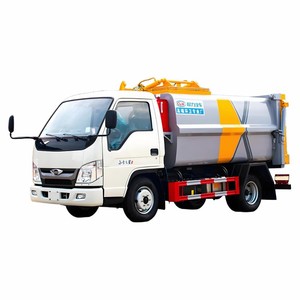 Camion benne latérale Foton Diesel Mini 4X2 6CBM Euro 6 pour la collecte des déchets résidentiels et municipaux, avec boîte de vitesses et moteur, direct usine - Product Image 1
