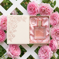 Boîte cadeau de luxe pour parfum, conçue sur mesure, avec fermeture magnétique, gaufrage, matériaux recyclés et support intérieur en forme de livre