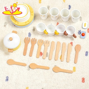 Jouet de lave-vaisselle en bois de qualité supérieure-Simulation de maison de jeu de cuisine réaliste pour enfants W10D857 - Product Image 6