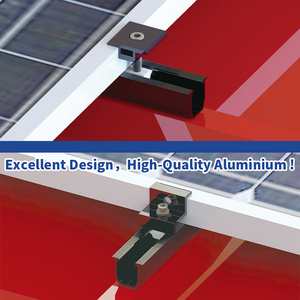 Алюминиевые черные анодированные мини-рельсы U-образной формы 200/250/300/400 мм для установки солнечных панелей на трапециевидные металлические крыши - Product Image 6