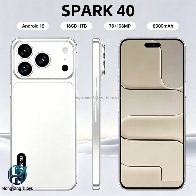 16G+1TB 7.3 Inch Deca Core 108MP HD 144Hz 65W Quick Charge Global 5G Phone Android16 2026 NEW Spark40 Al Scene Recognition
