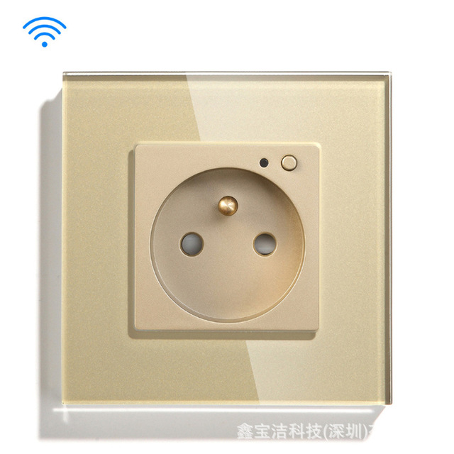 Smart Home 2600 Wall Socket for France 13A Wifi Power Socket Electrical Plug Socket Alexa Google Power Outlet Panel 250V