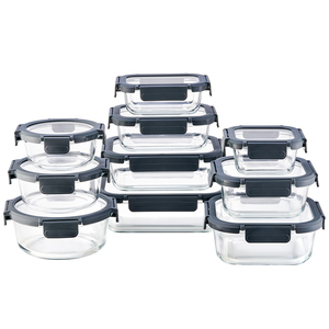 Hộp đựng thức ăn thủy tinh Linuo không chứa BPA, chịu nhiệt, kín khí, dùng để chuẩn bị bữa ăn, hộp cơm trưa, hộp đựng thức ăn kín khí - Product Image 1