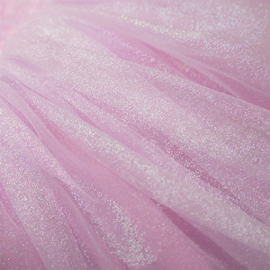 שמלת נסיכה לבנות עם שרוולים קצרים, פאייטים בצבע לבנדר, שכבות טול, שוליים גבוהים-נמוכים, למסיבת יום הולדת, שמלה לילדות - Product Image 4