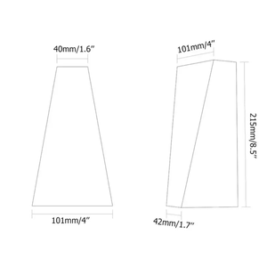 Pas encore d'avis oem 1-Light Metal led lights dimmable sconce light light modern matte black appliques pour patio porte d'entrée - Product Image 6