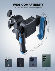 Soporte de Teléfono para Motocicleta Lamicall BP09 Compatible con Cámara con Bloqueo Rápido, Soporte de Celular para Bicicleta con Abrazadera para Manillar, Base para Motocicleta - Product Image 6