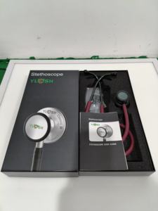 CHSH5821 поставщик стетоскопа красного вина персонализированный стетоскоп неонатальный стетоскоп - Product Image 3