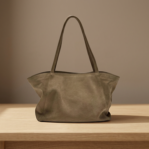 Bolso de Mano de Cuero Genuino de Lujo para Mujer, Diseño Ecológico y Moderno, Duradero, Impermeable, Ligero, Gran Capacidad, Doble Correa - Product Image 3
