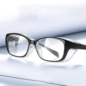 2024 industrielle sicherheitsbrille klar pc rahmen sicherheit brille anti-schlag sicherheitsbrille seithülle