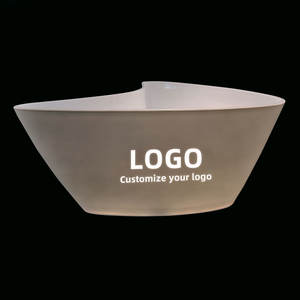 Grote 10L LED klassieke ijs emmer met standaard, CE-gecertificeerd, aangepast logo, <span class=keywords><strong>plastic</strong></span> koeler voor bier & wijn voor buitenfeesten - Product Image 1