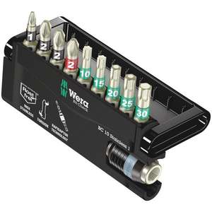 WERA-Juego de insertos de acero inoxidable 05071110001 (10 piezas) -EAN 4013288111494 INSERTS PARA ATORNILLADOS CONJUNTOS DE PUNTAS ATORNILLADAS - Product Image 1