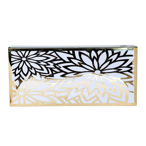 Luxury Gold Stainless Steel <strong>Outside</strong> Party Modern <strong>Bar</strong> Counter Design Cocktail Table - Product Image 2