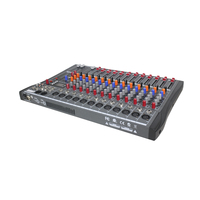Console de mixage analogique professionnelle k, 12 canaux, mélangeur Audio avec effet numérique retardement, une sortie USB, une entrée de retour avec une dent bleue