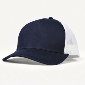Gorra de Béisbol Trucker de 5 Paneles de Gamuza para Hombre con Logotipo Personalizado, Malla y Parche Bordado - Product Image 6