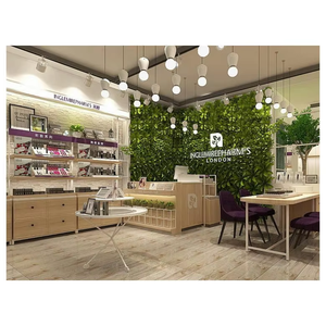 Présentoir de <span class=keywords><strong>Comptoir</strong></span> en Bois pour Cosmétiques et Maquillage, Modèle Carpenter Family Beauty Retail Store, Options Personnalisables - Product Image 5