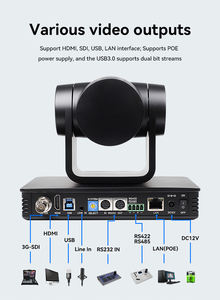 Caméra PTZ Anywii Hdm I Ip Poe Live Stream 4k, caméra de diffusion SDI PTZ Ndi 4k, caméra de conférence IP, contrôleur, joystick - Product Image 3