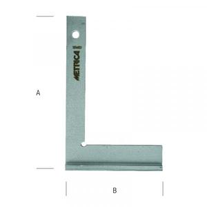 METRICA - 29195 CUADRADO TRASERO CHAPADO EN ZINC-EAN 8001066291953 CUADROS Y COMPASES - Product Image 1