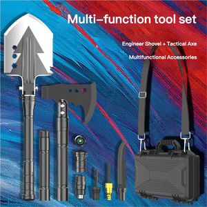 Pala y Hacha Plegables Multifuncionales de Aleación de Aluminio para Supervivencia al Aire Libre, Caja de Herramientas para Campismo y Aventuras - Product Image 2