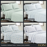 Ensemble de literie en microfibre HONI 90 g/m², léger, résistant aux plis, 3 pièces
