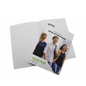 Carnet de notes de qualité supérieure avec reliure à cheval, brochure d'entreprise simple, livret A5 A6 A7, format personnalisé pour la promotion de la marque - Product Image 1