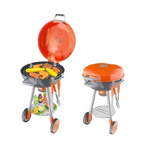 Ensemble de barbecue portable en plastique avec lumière et son simulés pour garçons et filles - Jouet de cuisine - Product Image 2