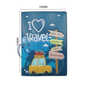 Porte-passeport en PVC imperméable personnalisé, mignon et féminin, avec porte-cartes - Product Image 2